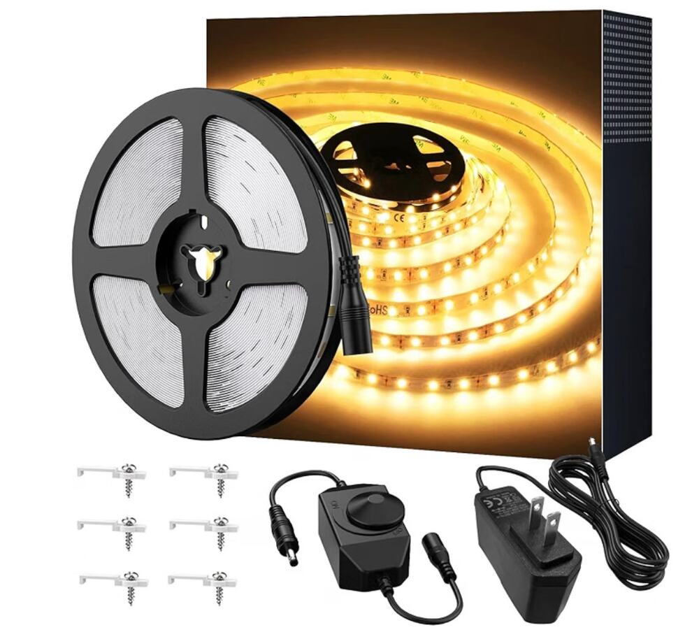 NIB Onforu Warm 16.4ft Dimmable Strip Lighting 3000K 5m 12v Tape 2835 LED Lights